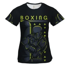 Женская 3D футболка Boxing estabilized