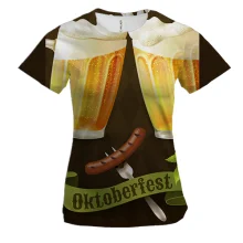 Жіноча 3D футболка Oktoberfest beer