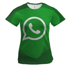 Жіноча 3D футболка з WhatsApp