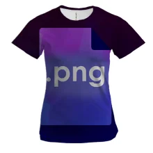 Жіноча 3D футболка з надписью PNG