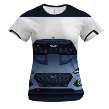 Жіноча 3D футболка зі спорткаром Hyundai