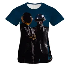 Женская 3D футболка Daft Punk (2)