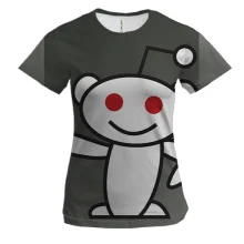 Женская 3D футболка Reddit