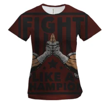Женская 3D футболка Fight Champion