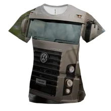 Женская 3D футболка volkswagen tractor