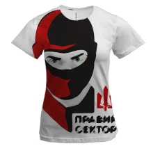 Женская 3D футболка Правый сектор арт