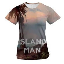 Жіноча 3D футболка Island Man