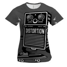 Женская 3D футболка distortion