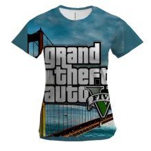 Женская 3D футболка GTA - V