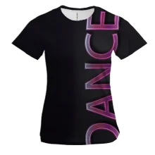 Женская 3D футболка dance