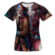 Жіноча 3D футболка Payday 2