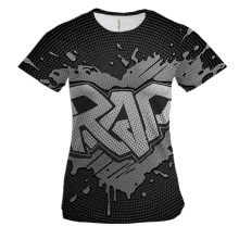 Жіноча 3D футболка RAP у стилі графіті