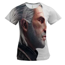 Женская 3D футболка Witcher 3 - Wild Hunt (Геральт)