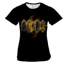 Женская 3D футболка AC/DC