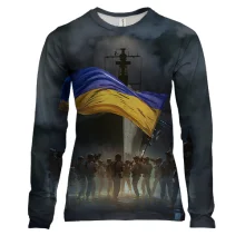 Женский 3D лонгслив Русский военный корабль...