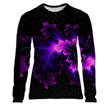 Женский 3D лонгслив Abstraction neon