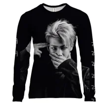 Жіночий 3D лонгслів з гуртом БТС (BTS) K-POP ARMY RAP MONSTER
