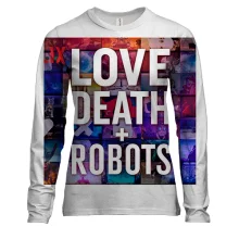 Женский 3D лонгслив Love death + robots.
