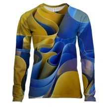 Женский 3D лонгслив "Ukraine colors"