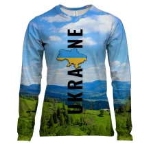 Женский 3D лонгслив Ukraine (Карпаты)