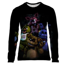 Жіночий 3D лонгслів Аніматроніки - FNaF