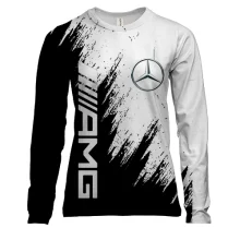 Женский 3D лонгслив Mercedes-Benz AMG (BW)