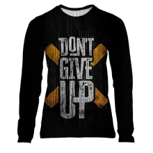 Женский 3D лонгслив Don`t Give Up