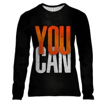 Женский 3D лонгслив You Can