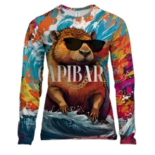 Женский 3D лонгслив Capibara