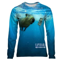 Жіночий 3D лонгслів Capibara - Nirvana