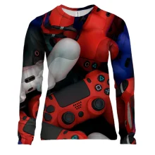 Жіночий 3D лонгслів з DualShock PS