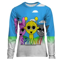 Женский 3D лонгслив Sprunki