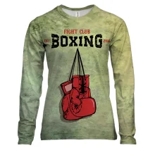 Женский 3D лонгслив Boxing Fight Club
