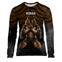 Женский 3D лонгслив Тигр MMA