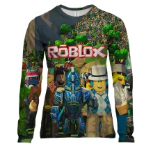 Женский 3D лонгслив Персонажи миров - Roblox