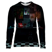 Женский 3D лонгслив Комната охраны - FNaF