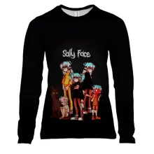 Женский 3D лонгслив Салли в разном возрасте - SALLY FACE