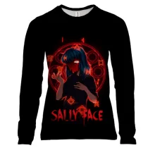 Женский 3D лонгслив Салли и символы - SALLY FACE