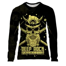 Женский 3D лонгслив Deep Rock Galactic - Danger Darkness Dwarves