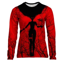 Женский 3D лонгслив Dead by Daylight, ghost