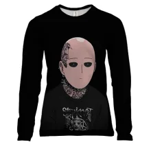 Женский 3D лонгслив Saitama, Slipknot - OnePunchMan
