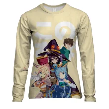 Женский 3D лонгслив Да благословят боги этот прекрасный мир! (KonoSuba)