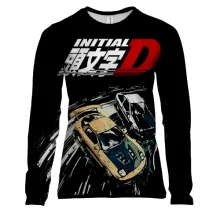 Женский 3D лонгслив Initial D