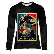 Женский 3D лонгслив Joseph Joestar, Oh My GOD - JoJo