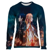Жіночий 3D лонгслів Кіріто и Асуна - Sword art Online