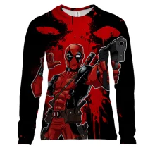 Женский 3D лонгслив "DEADPOOL"