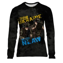 Женский 3D лонгслив From Ukraine With NLAW