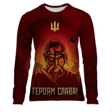 Женский 3D лонгслив Героям Слава!