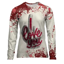 Женский 3D лонгслив I love (fuck) you