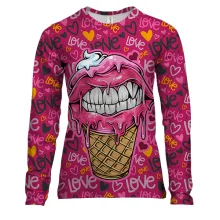 Жіночий 3D лонгслів Love ice cream